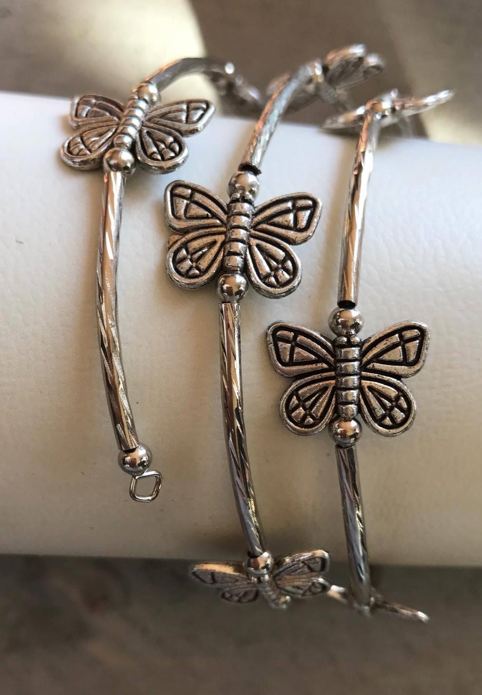 samenzwering sigaret Inspecteur vlinder armband | sieraden | armbanden | met vlinders | zilver