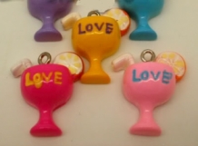 Beker jus d'orange ' Love ' in verschillende kleuren