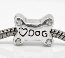 Bot met strass ' LOVE DOG' Pandora-style