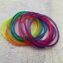 Armbandjes set glitter Rainbow-20 stuks