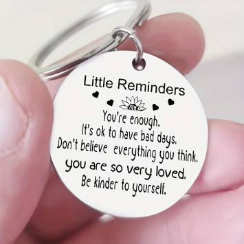 Little Reminders sleutelhanger RVS